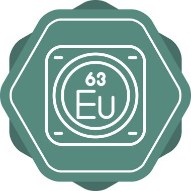 Bir kimyasal elementin vektör çizimi