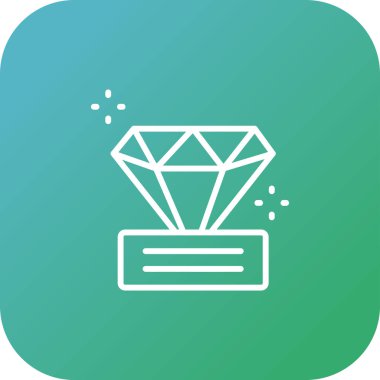 Arkaplanda izole edilmiş vektör içindeki elmas simgesi