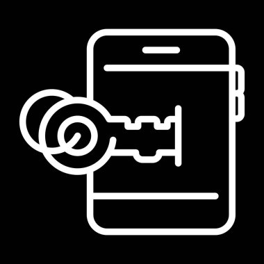 akıllı telefon web simgesi vektör çizimi