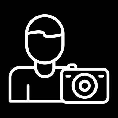 fotoğraf makinesi ikon vektör illüstrasyonu