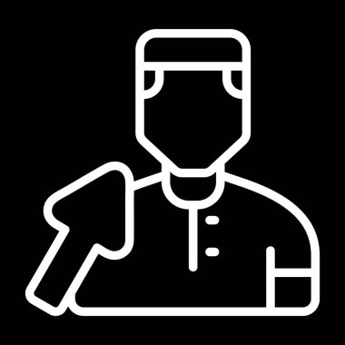 Erkek kullanıcı simgesinin vektör illüstrasyonu