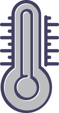 termometre ağ simgesi vektör çizimi