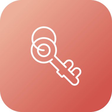 Anahtar. Web simgesi basit illüstrasyon