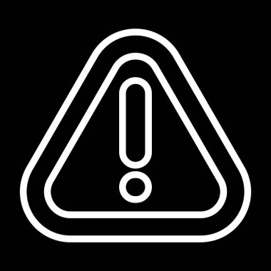 Anahat biçiminde uyarı ünlem simgesi