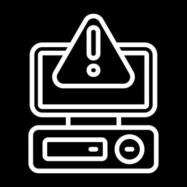 bilgisayar izleme simgesi, vektör illüstrasyonu