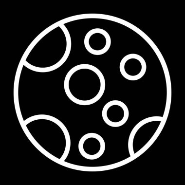 Ay ağ simgesinin vektör illüstrasyonu