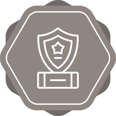 Web simgesi, vektör çizim kalkan