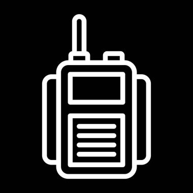 Radyo web simgesi, vektör çizim