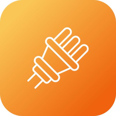 elektrik dolgu simgesi web basit illüstrasyon