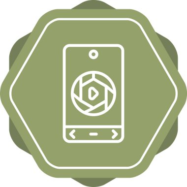 video kamera web simgesi vektör illüstrasyonu