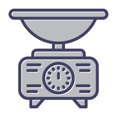 Mutfak karıştırıcı ikonu. Web için karıştırıcı vektör simgelerinin özet çizimi