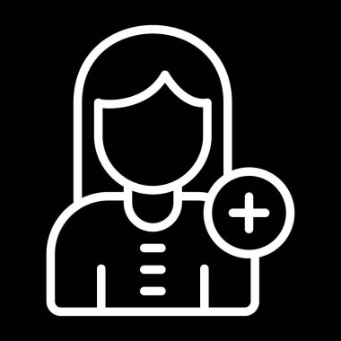 Kadın doktor simgesi, taslak biçimi