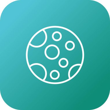 Ay ağ simgesinin vektör illüstrasyonu