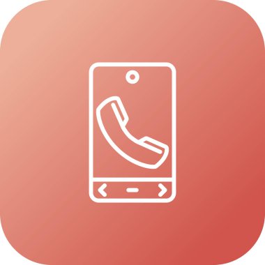 Telefon simgesi vektör illüstrasyonu