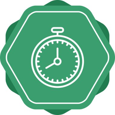 Kronometre simgesi modaya uygun izole edilmiş arkaplan