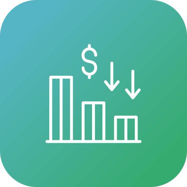 Kolayca düzenleyebilen veya düzenleyebilen Düz Çizelge vektör simgesi