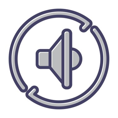 ses simgesi vektör illüstrasyonu