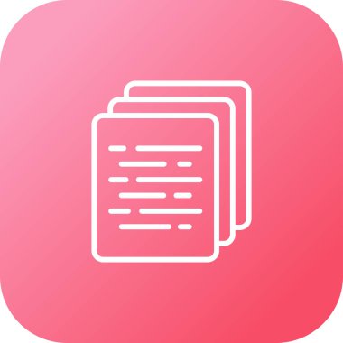 Belge. Web simgesi basit illüstrasyon