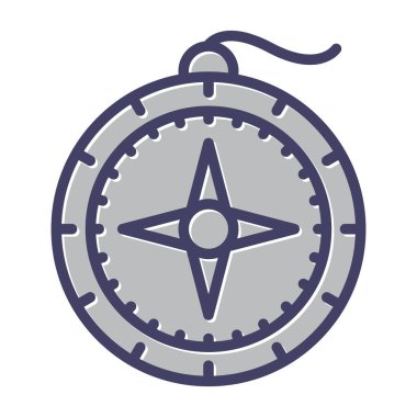 pusula simgesi modadan izole edilmiş arkaplan