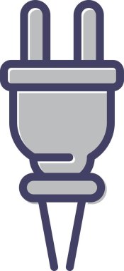 elektrik dolgu simgesi web basit illüstrasyon