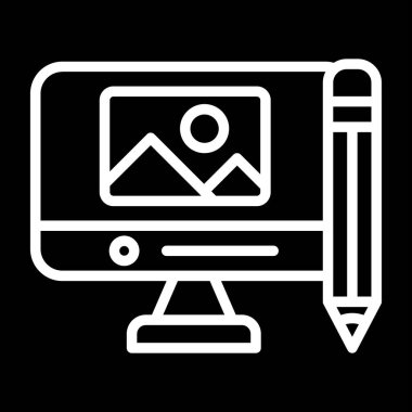 seo modern teknoloji simgesinin vektör tasarımı