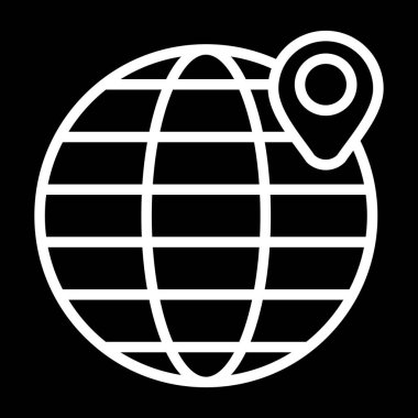 dünya küresel simgesi soyut arkaplanda izole