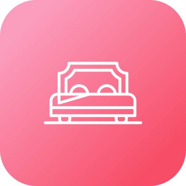 Moda tarzında izole edilmiş otel simgesi