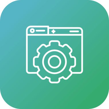 ayarları web simge vektör çizim 