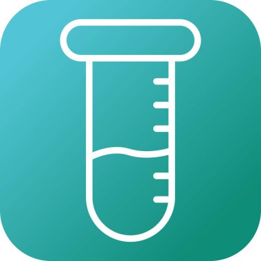 test tübü web simgesi vektör çizimi