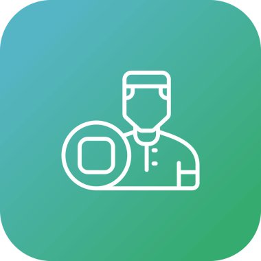 Erkek kullanıcı simgesinin vektör illüstrasyonu