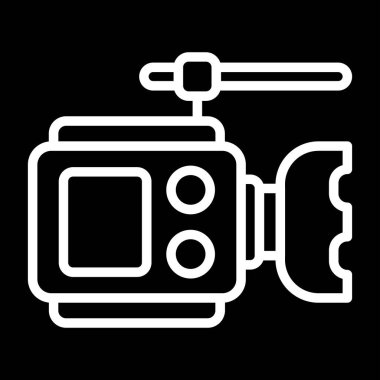 video kamera web simgesi vektör illüstrasyonu