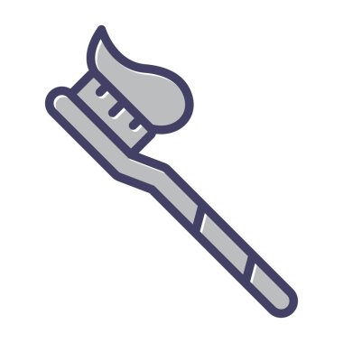 diş macunu web simgesi vektör çizimi 