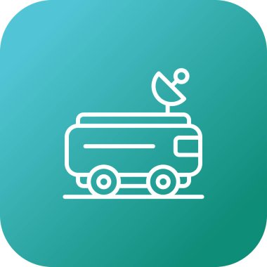 bus simgesi soyut arkaplanda izole edildi