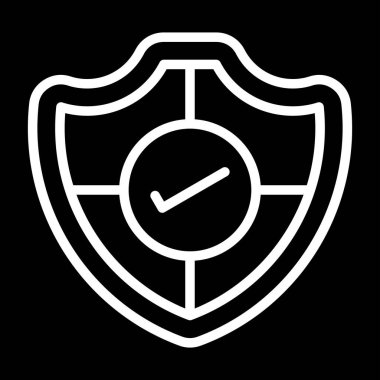 Web simgesi, vektör çizim kalkan