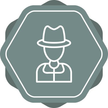 Bir adamın vektör illüstrasyonu