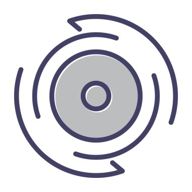 CD mi? Web simgesi basit tasarım