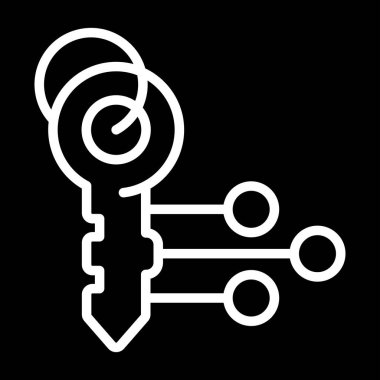 Anahtar. Web simgesi basit illüstrasyon