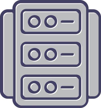 veritabanı sunucusu doldurulmuş ana hatlar biçiminde simge barındırıyor