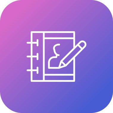 Web simgesi. Belgenin vektör çizimi