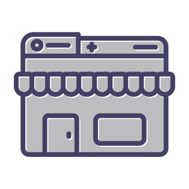 Yazıcı makine vektör simgesi