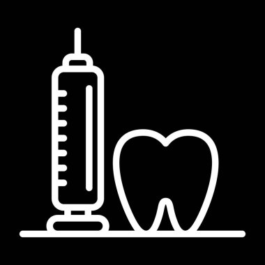 Diş ikonu, vektör tasarımı