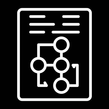 veri analiz simgesi, basit illüstrasyon