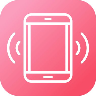 cep telefonu simgesi. vektör illüstrasyonu