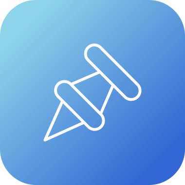 Pushpin web simgesi vektör illüstrasyonu