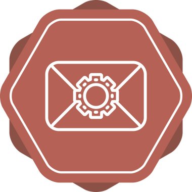 zarf e- posta simgesi, vektör illüstrasyonu