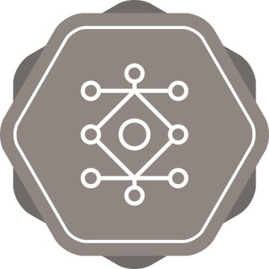 İzole edilmiş tek bir Çin feneri ikonunun vektör çizimi