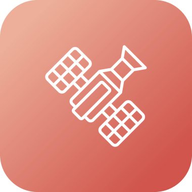 Beyaz arkaplanda uzun bir gölgesi olan kırmızı bir karenin vektör simgesi