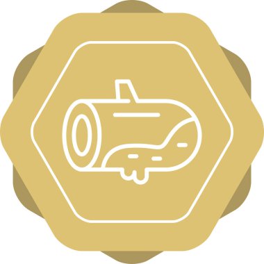 Bir motosiklet simgesinin vektör çizimi