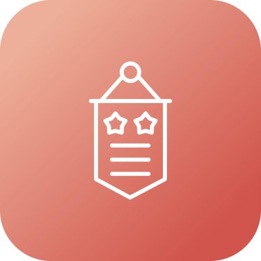 Banner  icon, vector illustration 