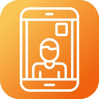 Moda biçimi izole edilmiş arkaplanda akıllı telefon simgesi